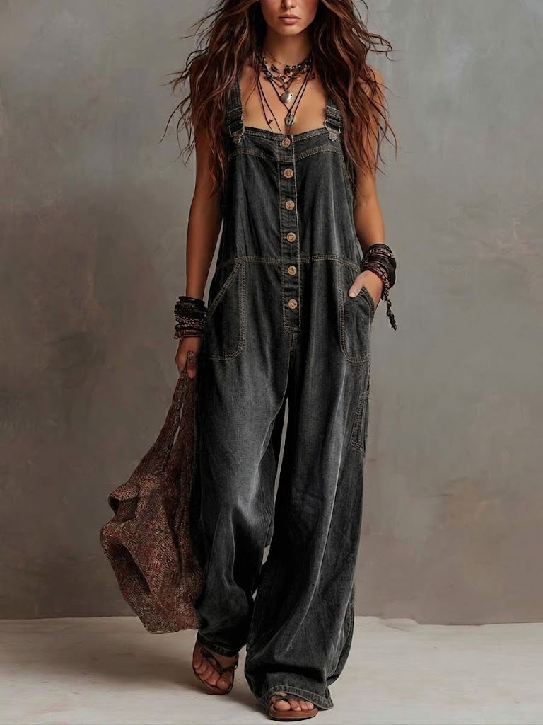 Casual & Comfortable Tencel Denim Jumpsuit