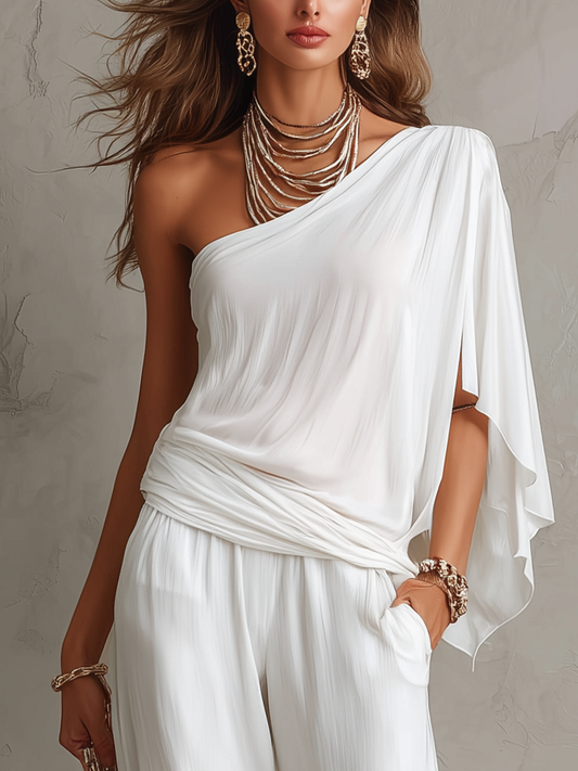 Bohemian White Off Shoulder Top