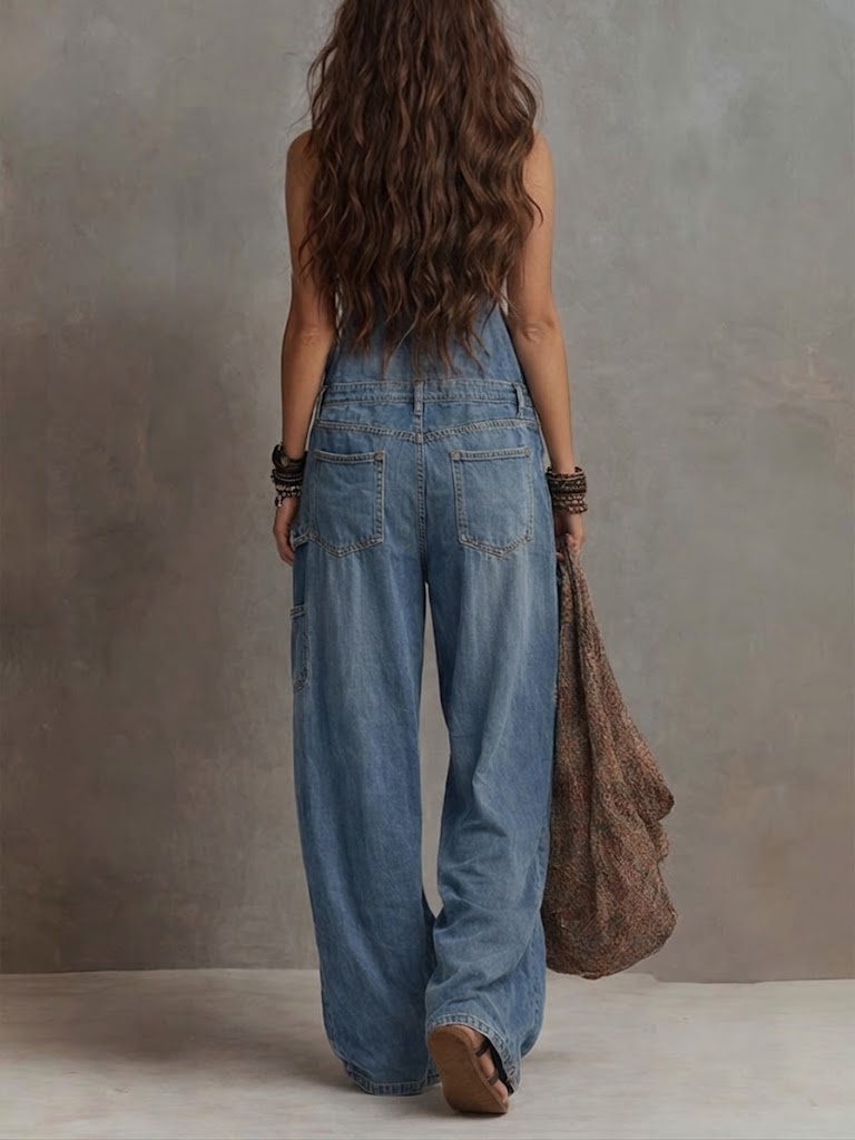 Casual & Comfortable Tencel Denim Jumpsuit